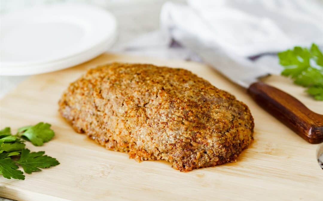 Gluten-Free Flexitarian Lamb & Cauliflower Meatloaf
