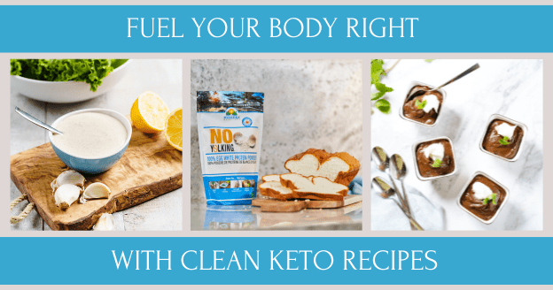 An image of clean keto foods and recipes