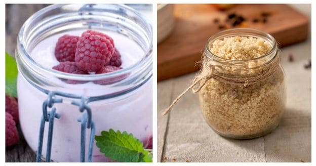 Yogurt and granola