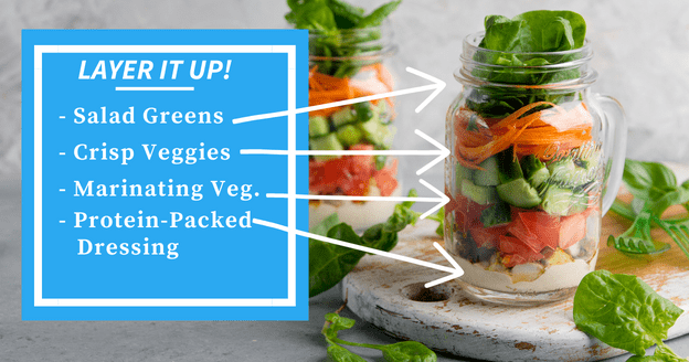 Layered Mason Jar Salads