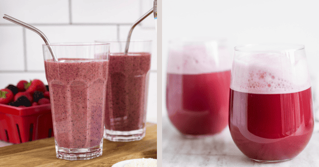 Smoothies made with No Yolking Egg Protein