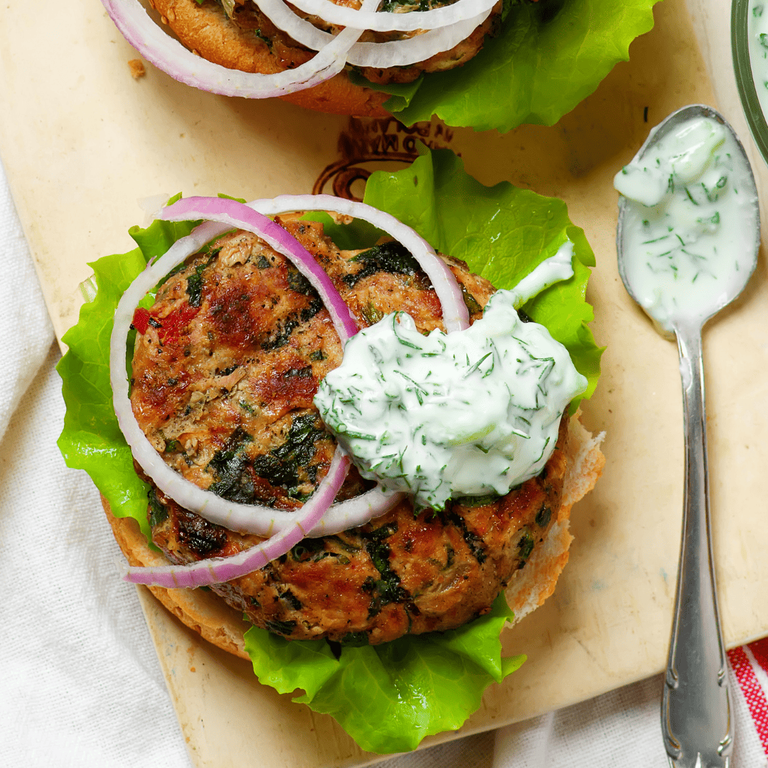 Apple & Dill Turkey Burgers - Muskoka Mornings