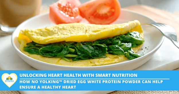 Unlocking Heart Health, picture of egg white made with No Yolking