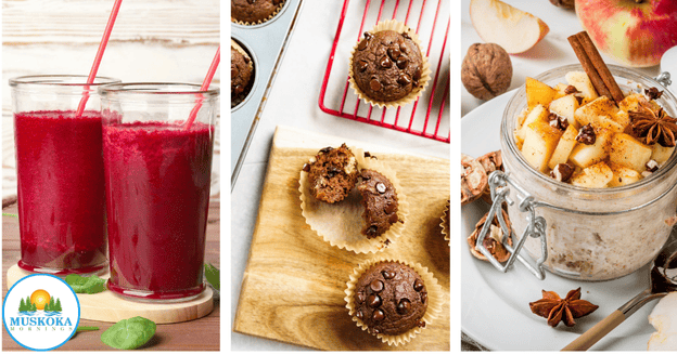 A collage of food pictures made with No Yolking